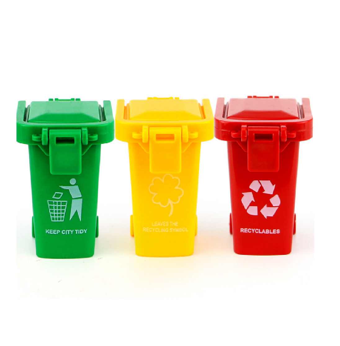 Đồ chơi trẻ em bộ 3 mô hình thùng rác mini đồ chơi trẻ em bộ 3 chiếc