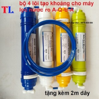 Combo 4 lõi lọc tạo khoáng máy lọc nước RO - lõi lọc nước 5-6-7-8