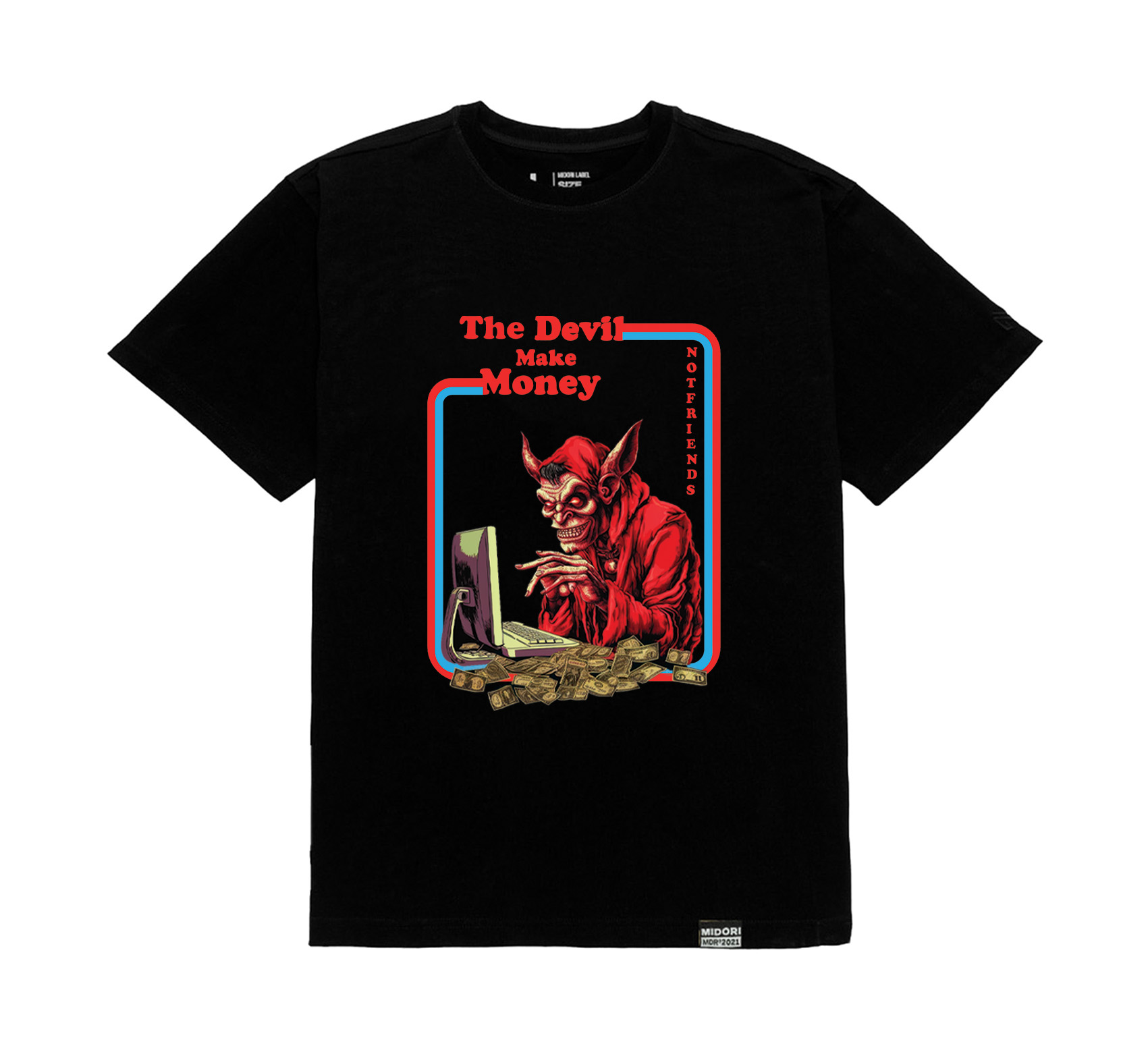 Áo thun unisex form rộng tay lỡ Phông Nam Nữ DEVIL Local Brand Niche Lux