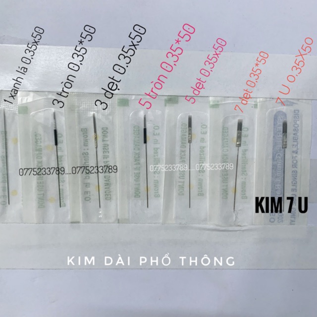 [HCM][50KIM+50NGÒI KIM NANO SIÊU BÉN ] Kim  Ngòi Phổ Thông Dùng Cho Máy Rồng  Máy IDM  Máy zenka