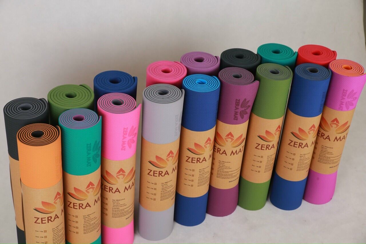 Thảm tập yoga zera mat 2 lớp 6 ly