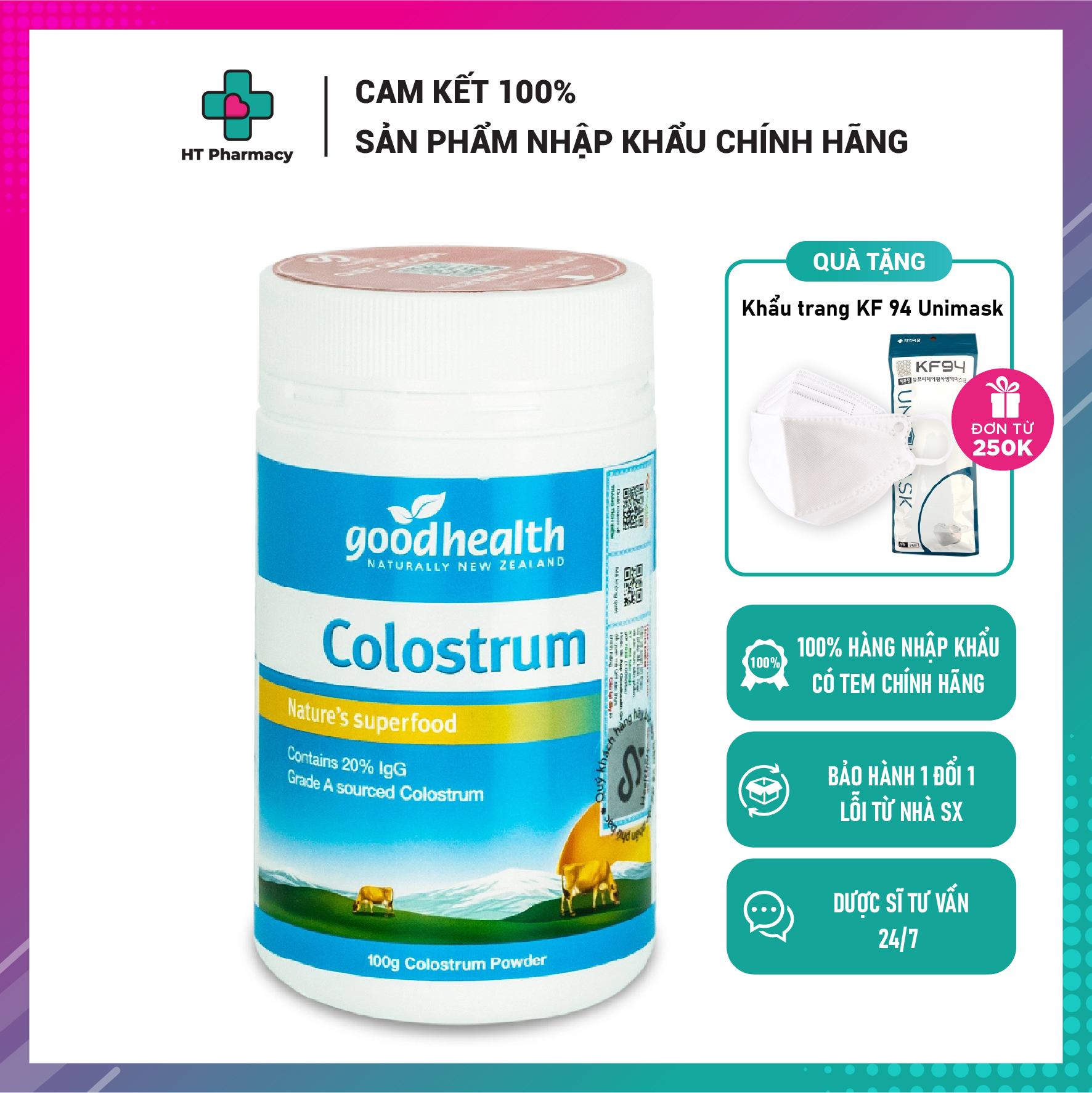 Sữa non Goodhealth Colostrum Powder 100g -