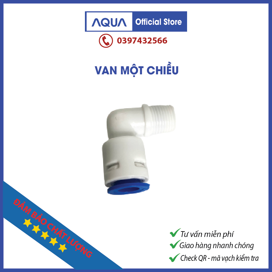 Van 1 chiều van co vuông của máy RO đầu dây 6