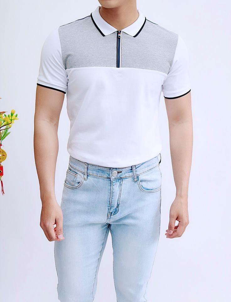 Áo thun nam sọc ngang ngực siêu hot