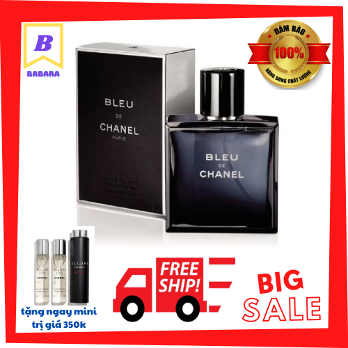 Nước hoa nam BLEU CHANEL EDT 100ml 2019 BAO TEST