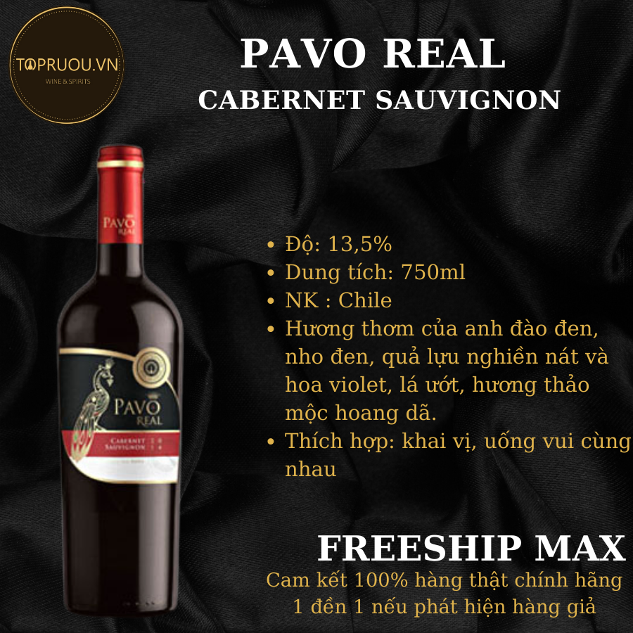 Rượu Vang Đỏ Pavo Real Cabernet Sauvignon 750ml