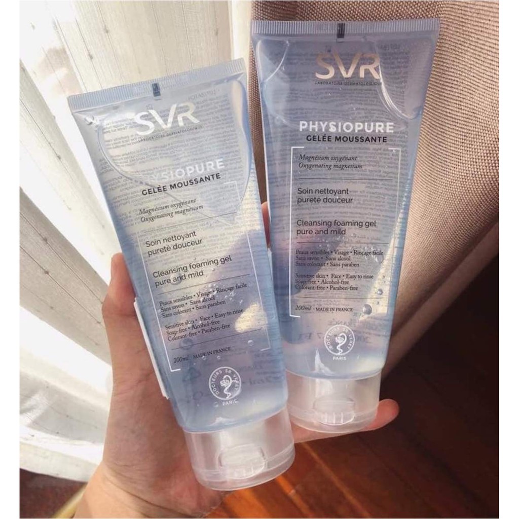 Sữa Rửa Mặt Dành Cho Da Nhạy Cảm SVR Physiopure Gelée Moussante 200ml
