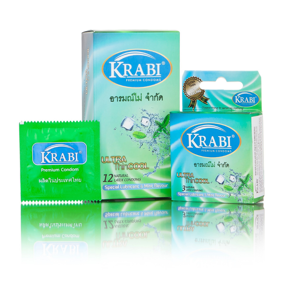 Bao Cao Su Krabi Siêu Mỏng Hương Bạc Hà - Tươi Mát Cho Cuộc Yêu Thăng Hoa – Ultrathin Cool Krabi Premium Condoms  - DALITEK VIỆT NAM