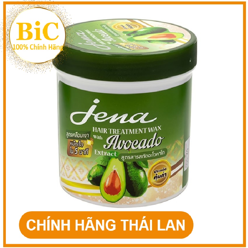 [HCM]Kem ủ tóc bơ Thái Lan Jena 500g Thái Lan giảm hư tổn, gãy rụng, phục hồi từ gốc đến ngọn, giúp tóc mềm mại, bóng mượt lâu dài bic_cm