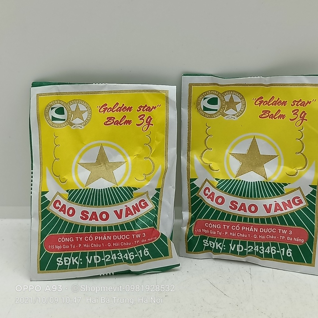 Cao sao vàng lọ 3g