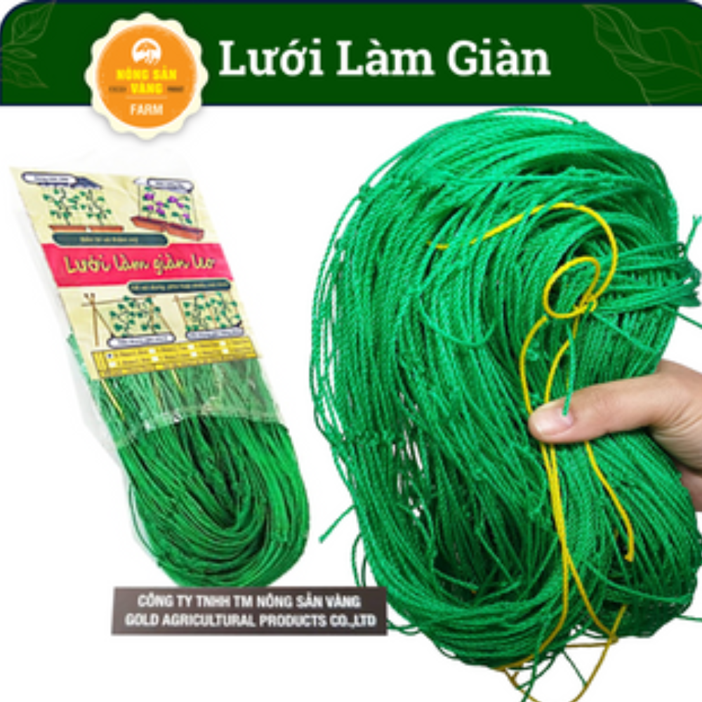 Lưới Làm Giàn Leo - Lưới Làm Giàn Cây Siêu Bền - Kích Thước (1.8m x 1.8m )- Nông Sản Vàng