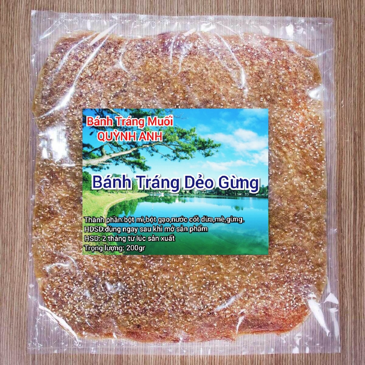 Bánh tráng dẻo gừng tây ninh 1200gr