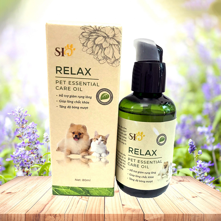Tinh dầu dưỡng lông cho chó mèo Relax Pet Essential 80ml Hương nước hoa Pháp - CutePets