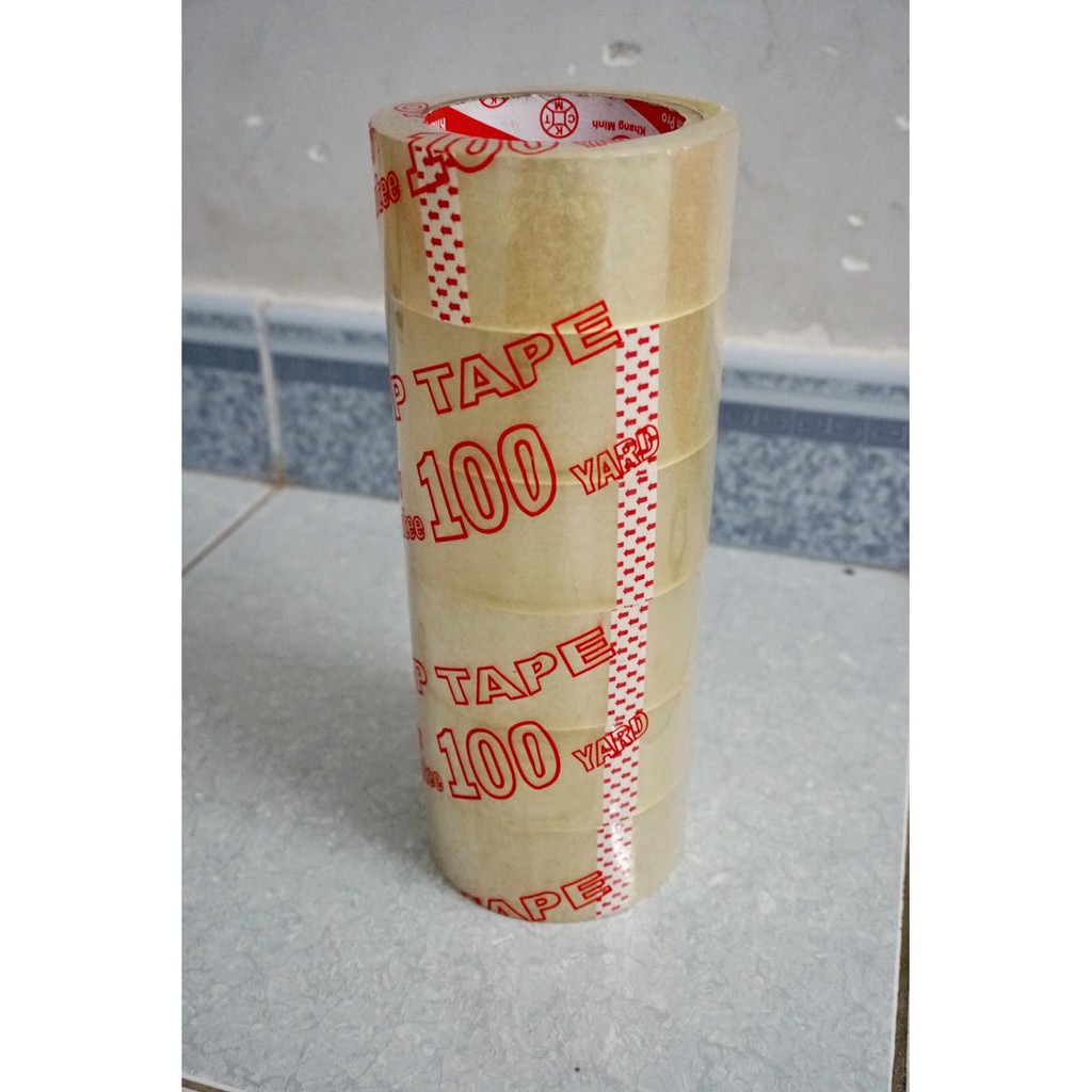 1 cuộn băng keo đóng hàng siêu dính cuộn 200 yar, 1,1kg lỗi mỏng - ngocchau_store