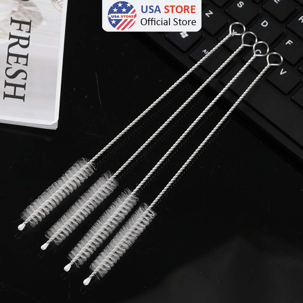 Chổi cọ ống hút inox, que cọ ống hút bình nước dài 21-23cm