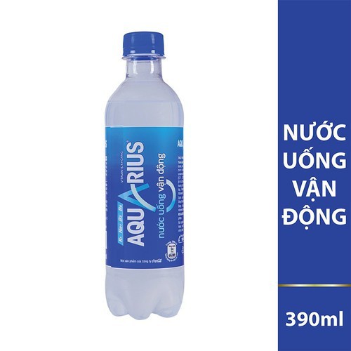 Thùng nước khoáng bù nước thể thao Aquarius 24 chai - 390ml