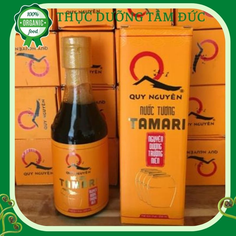 Nước tương tamari Quy Nguyên thầy Tuệ Hải chai 250ml - chùa Long Hương
