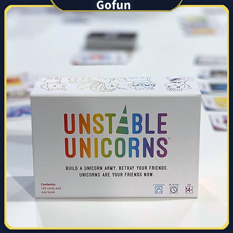 Bộ Unstable Unicorns Board Game kỳ lân bất định vui nhộn độc đáo