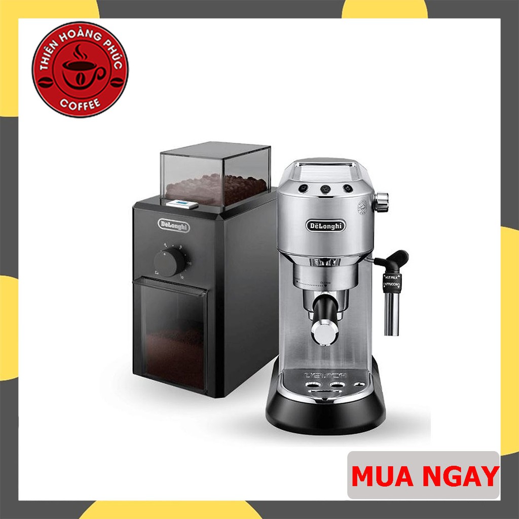 Combo máy pha cà phê Delonghi EC685 + Máy xay DeLonghi KG79 ( màu ngẫu nhiên) - Hàng chính hãng mới nguyên hộp 100% - Bảo hành chính hãng 12 tháng kể từ ngày mua