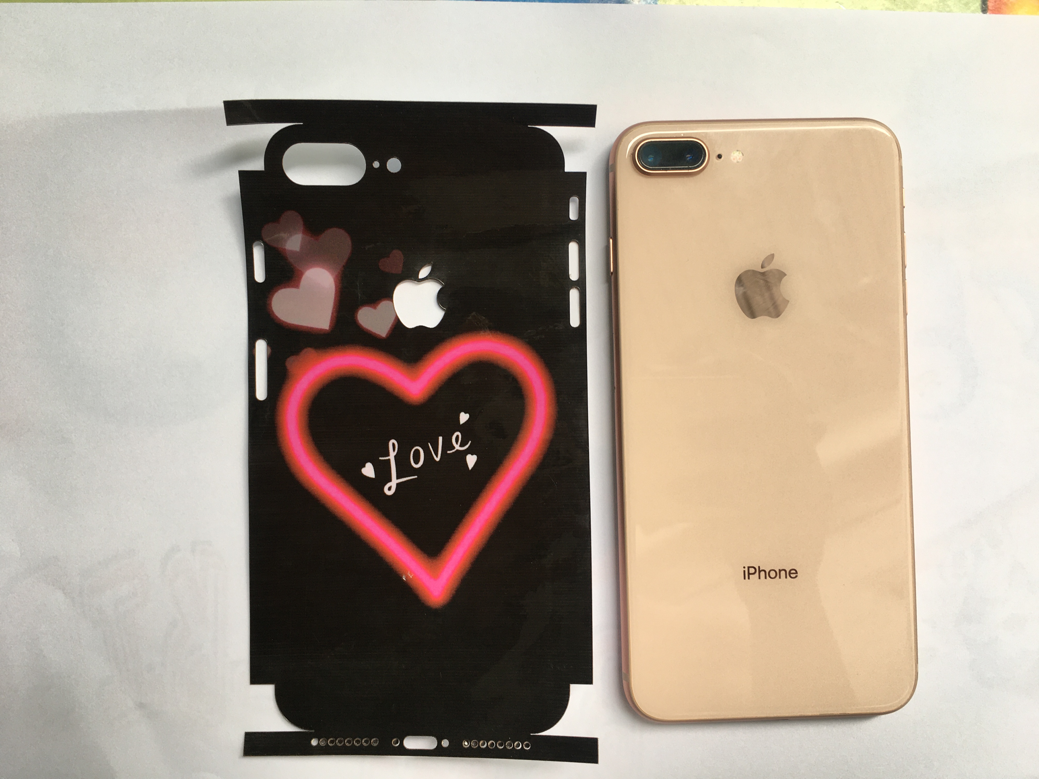 Miến dán skin ảnh 3d mặt lưng điện thoại iphone 7 plus / 8 plus / 7 / 8