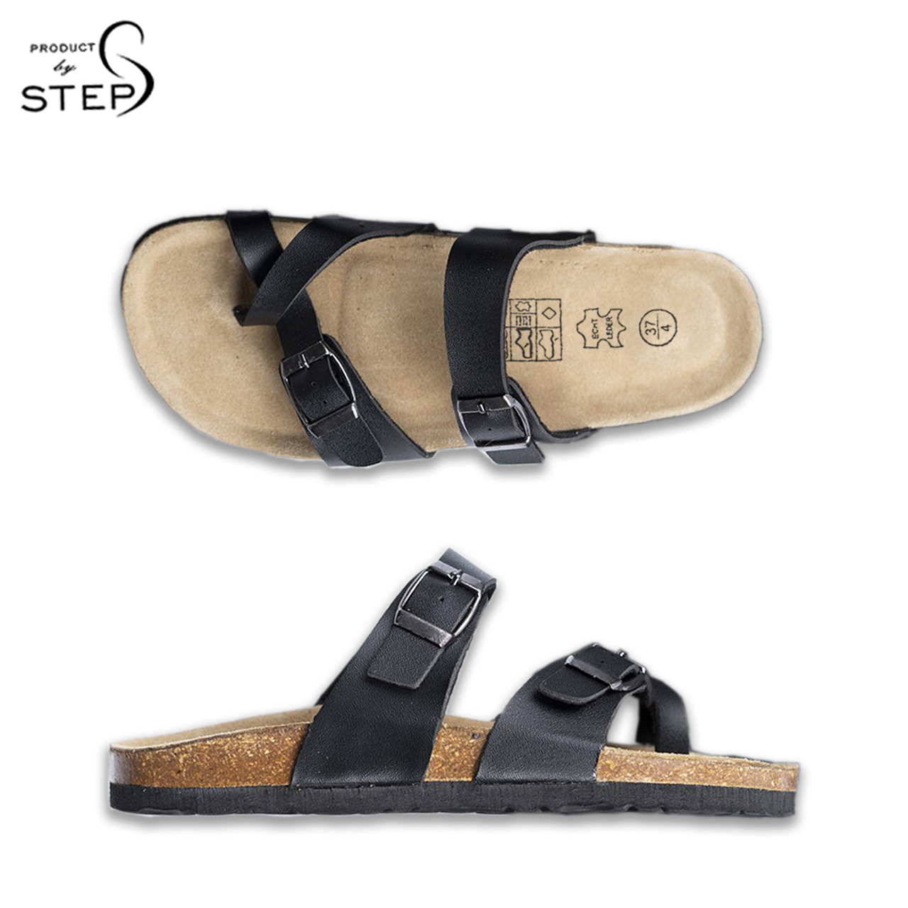 Dép đế trấu Unisex Giả da Quai xỏ ngón