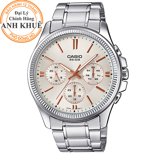 Đồng hồ nam dây kim loại Casio Anh Khuê MTP-1375D-7A2VDF