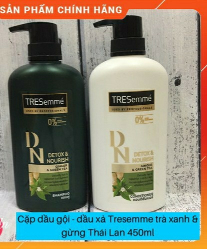 COmbo 2 Chai Dầu Gội+Xả Tressemme Gừng Trà Xanh Thái Lan Chính Hãng