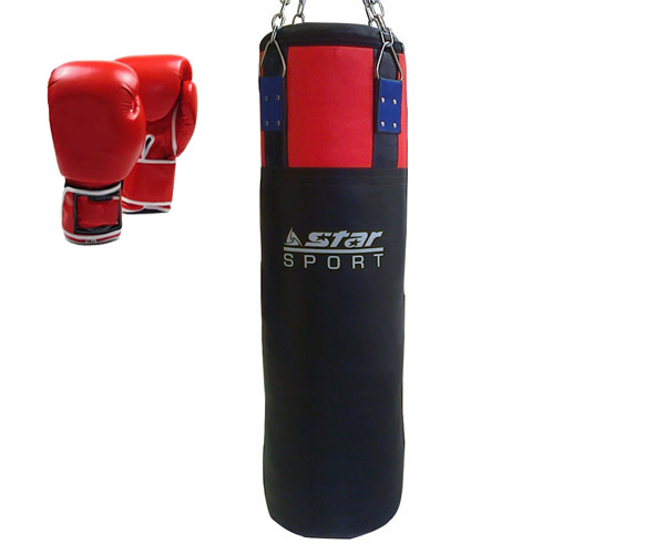 Bao Cát Đấm Bốc,Bao Đấm Boxing 120cm Nhồi Sẵn Hàng Việt Nam + Kèm Găng Đấm Bốc