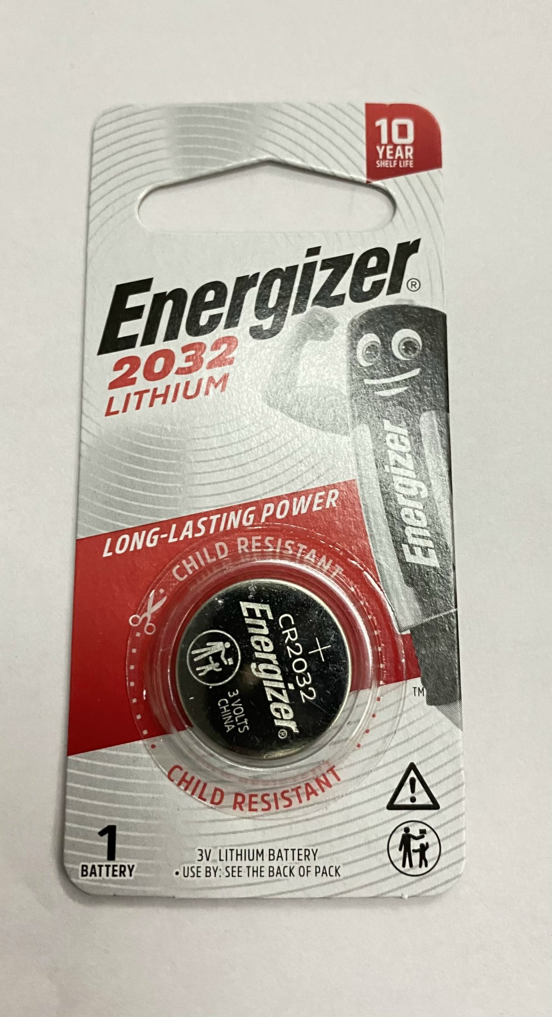 Pin nút áo energizer 2032