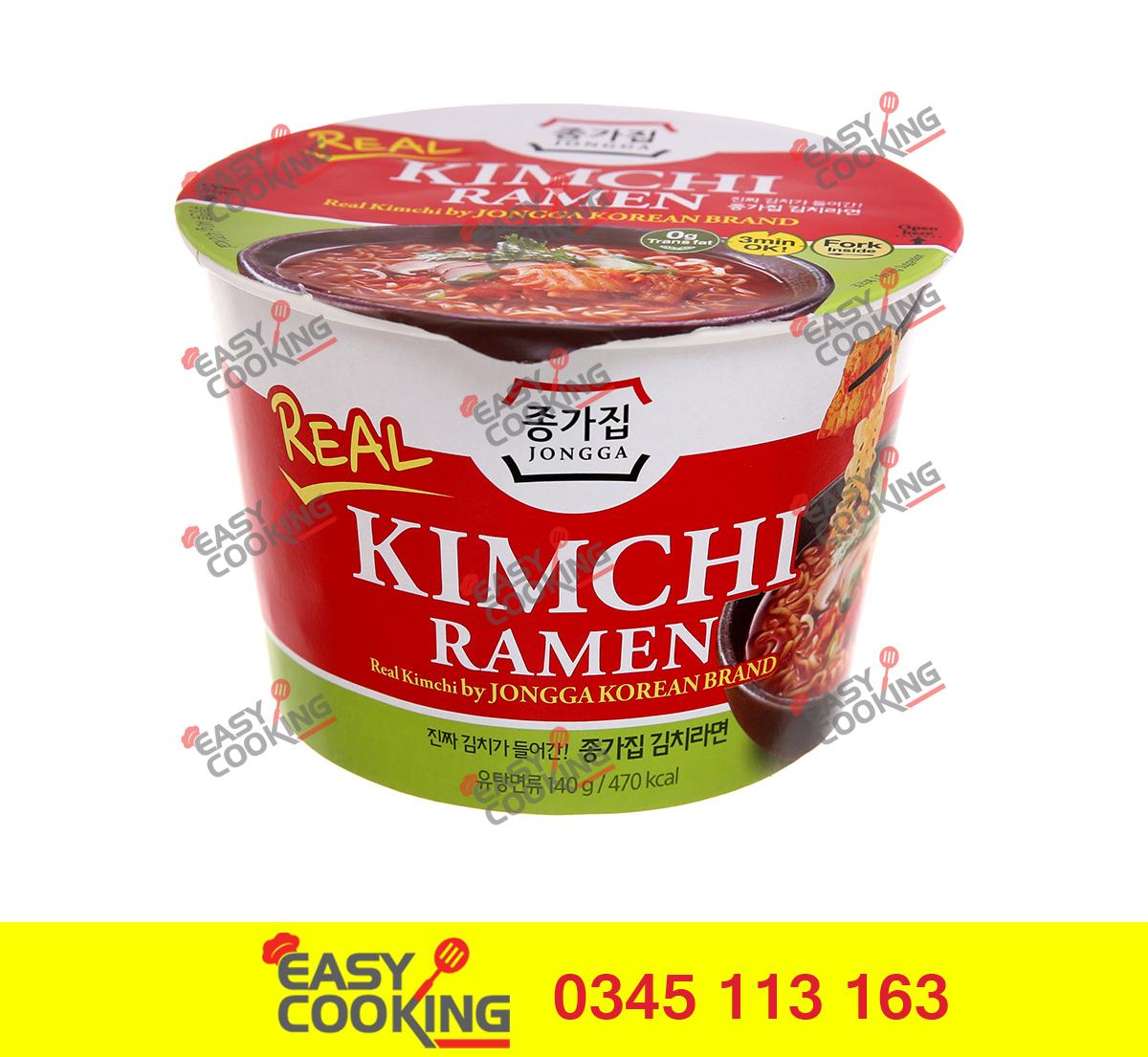 Mì kim chi tươi jongga - hộp 140g
