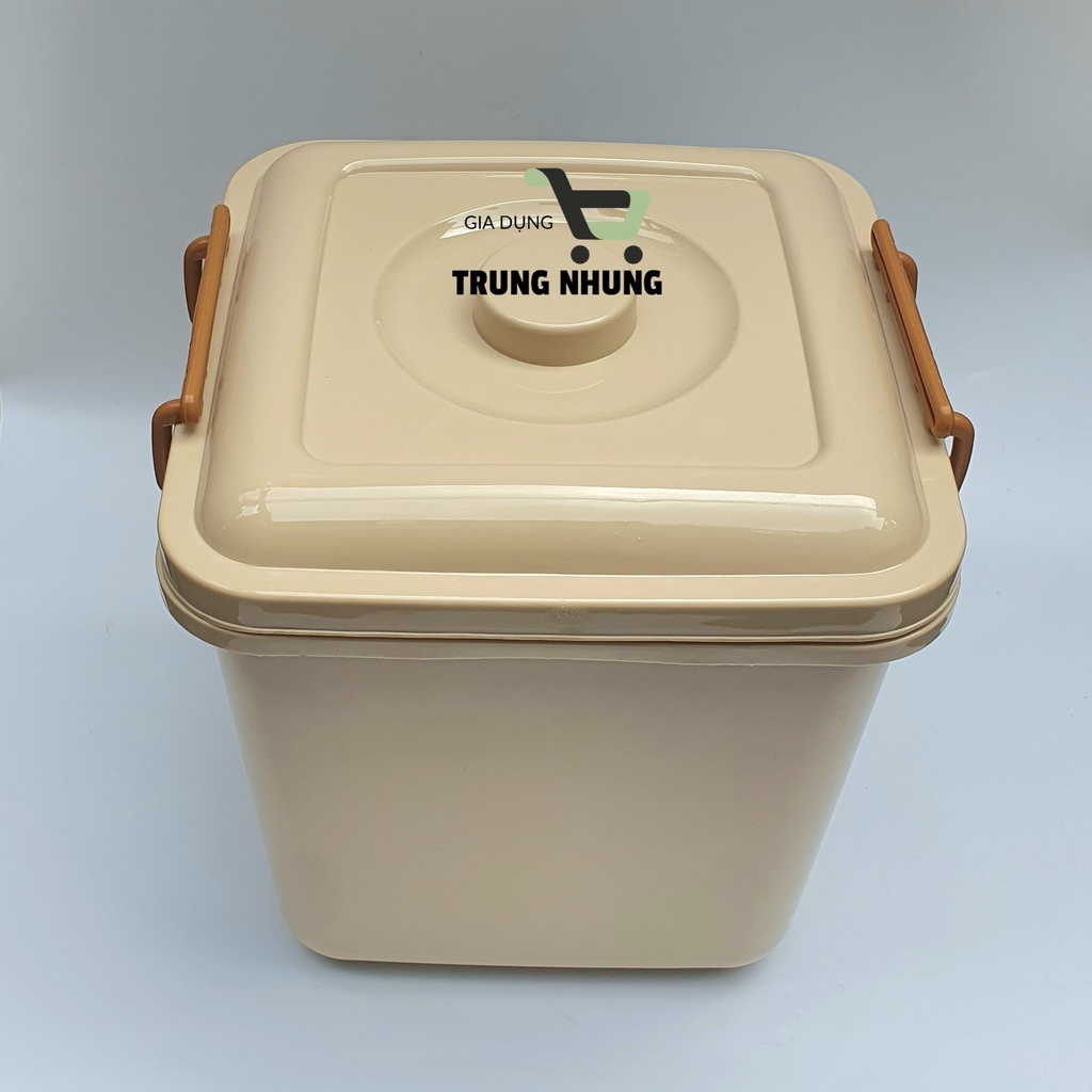 Thùng đựng gạo 10kg, hộp đựng gạo, thùng nhựa có nắp