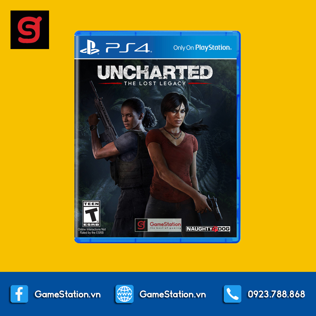 Đĩa Game PS4: Uncharted: The Lost Legacy - US