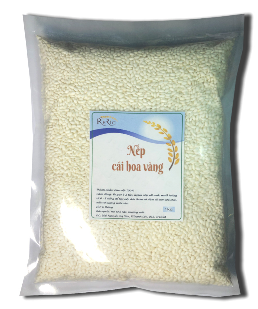 Gạo nếp cái hoa vàng Reric đặc biệt 1kg