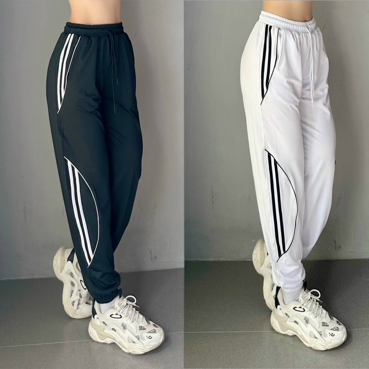 Quần jogger dài thể thao chất thun lạnh co giãn 4 chiều tập gym yoga earobic