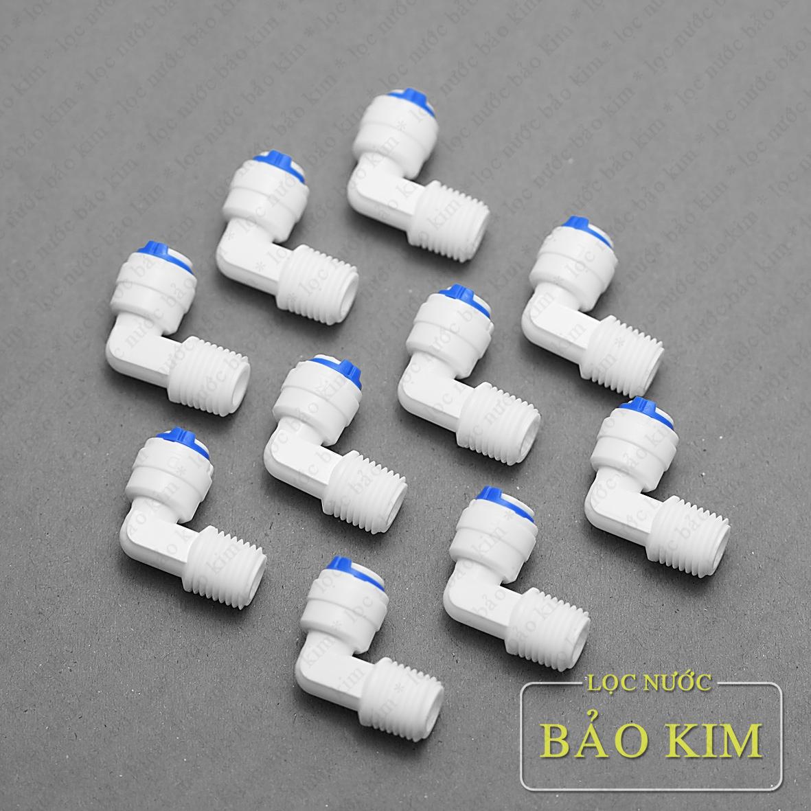 Combo 10 co nối nhanh ren 17 ra dây 6 - co đầu bơm máy lọc nước r.o