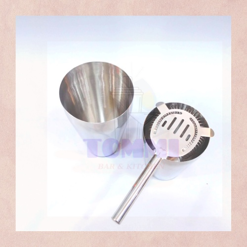 Dụng cụ chặn đá inox. Rây lược đá inox. Strainer inox pha chế - Dụng cụ pha chế