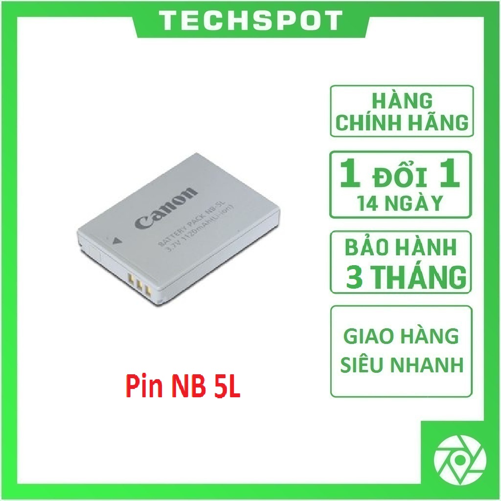 Pin fb nb-5l dùng cho máy ảnh canon ixus / ixy / sd / sx | bảo hành 3 tháng