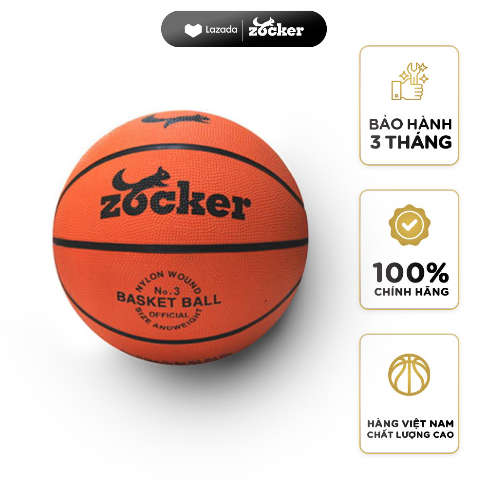 Bóng rổ cao su Zocker Các Size Dành Cho Mọi Lứa Tuổi