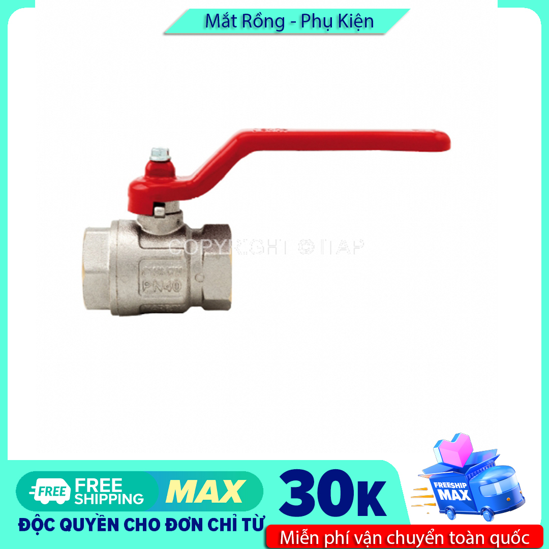 Van bi đồng ren art.090 Italy phi 27 phi 34 áp lực 40kg