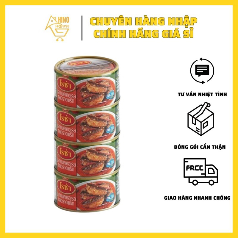 Cá hộp thu chiên sốt chua cay roza thái lan thơm ngon chính hãng 140g