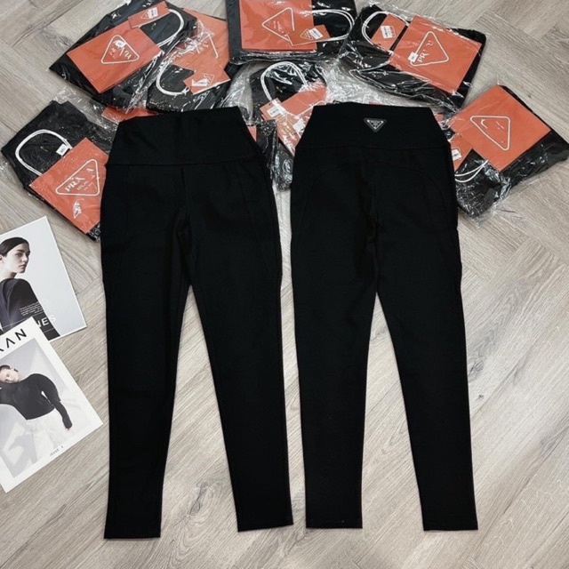 Quần legging nữ túi hộp cạp cao siêu tôn dáng