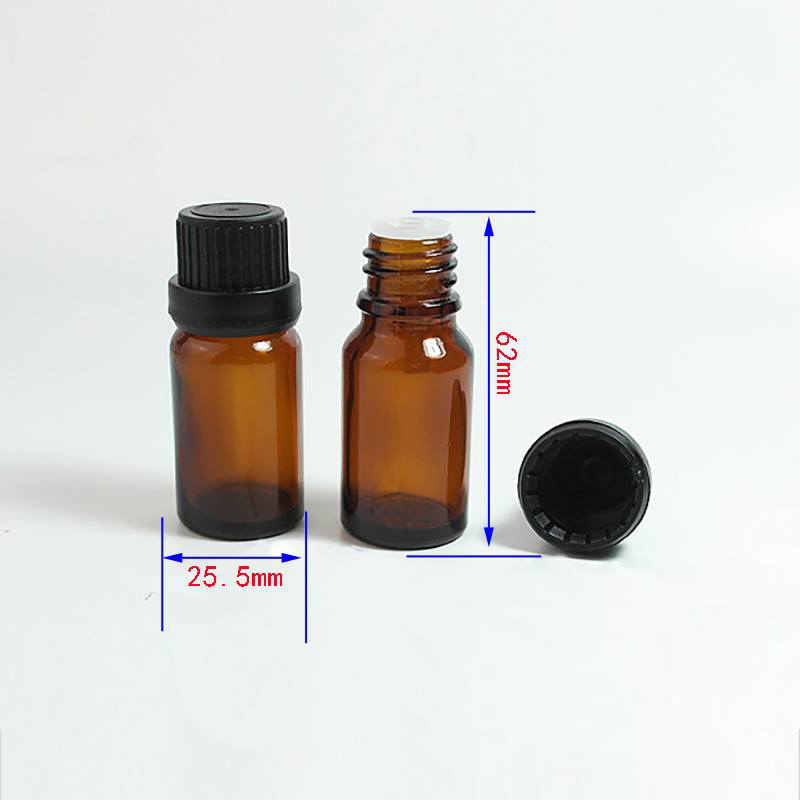 Lọ chiết tinh dầu thủy tinh nắp đen - lọ tinh dầu 10ml