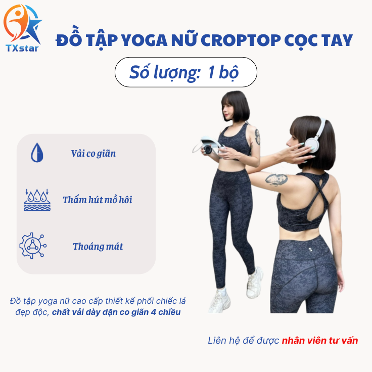 [SALE LẺ SIZE]Set đồ tập yoga nữ co dãn 4 chiều, áo bra chéo lưng phối quần legging cạp cao tôn dáng