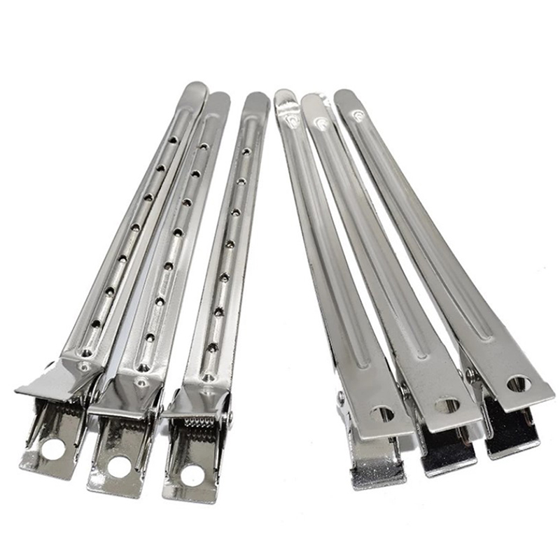 0R70LatG 10 chiếc kẹp chăm sóc tóc kẹp cắt tỉa bằng thép không gỉ để làm tóc