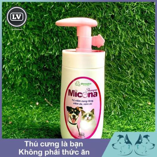 Sữa tắm cho chó mèo giúp phòng trị nấm, viêm da cho chó mèo Micona shampoo Phụ kiện Long Vũ