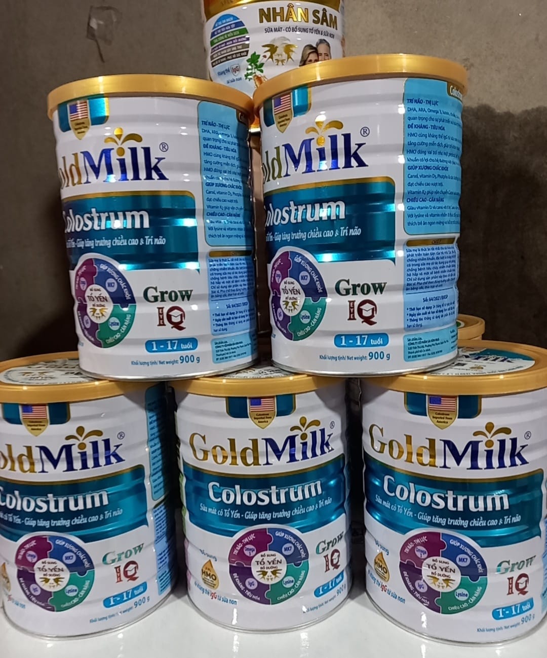 Sữa Goldmilk grow plus dành cho trẻ 1-17 tuổi trẻ cần phát triển chiều cao, trí não, tăng sức đề kháng