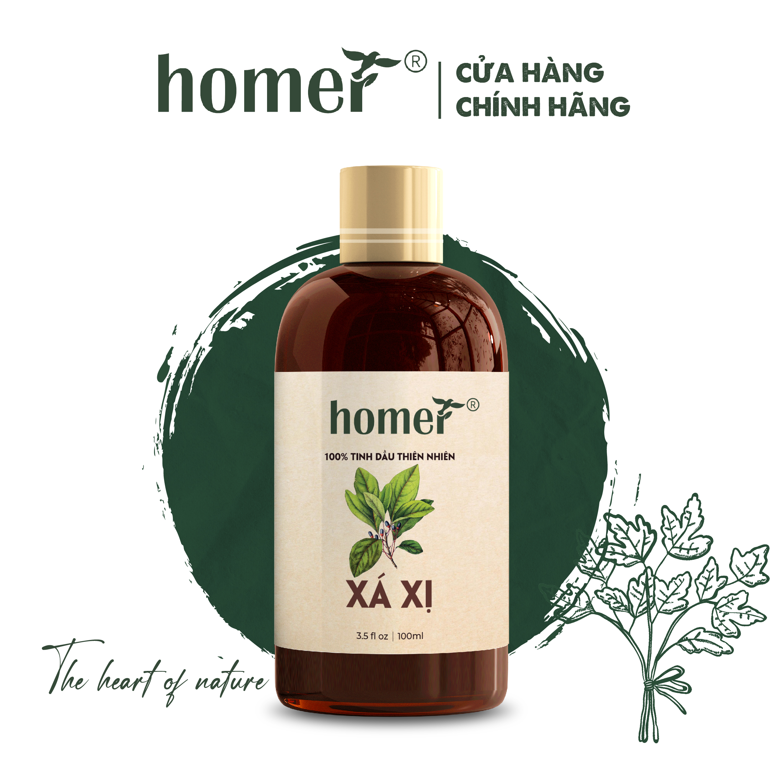 Tinh Dầu Xá Xị Homer 20ml/100ml - Chính Hãng, Đạt Chuẩn Kiểm Định Cao Cấp - Tinh Dầu Xông Thơm Phòng, Thư Giãn, Khử Mùi hiệu quả