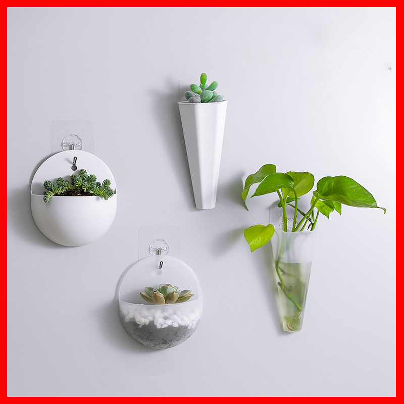 Giỏ treo tường, giỏ cắm hoa trang trí góc làm việc, trang trí nhà cửa - GHN91