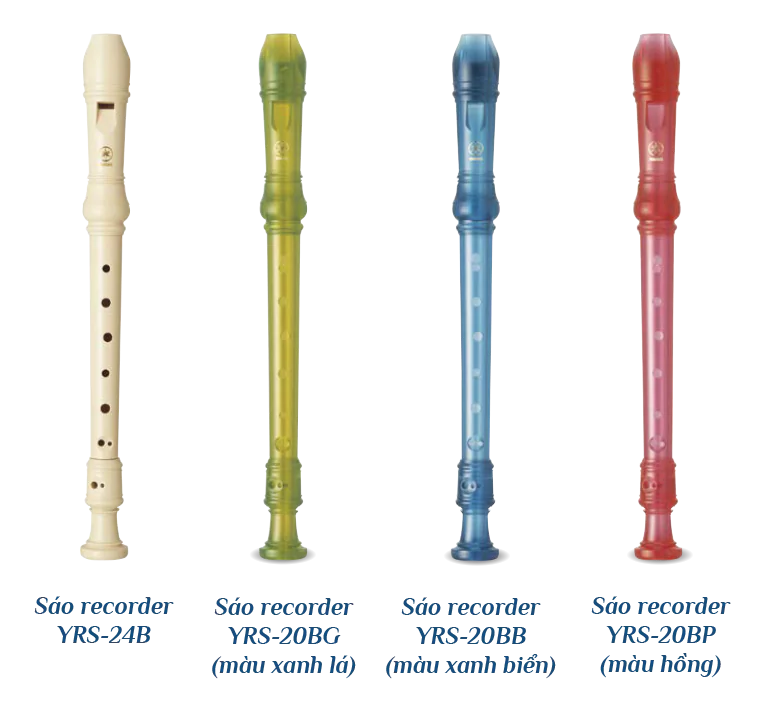 Sáo recorder Yamaha ( Nhiều màu )-Hàng chính hãng
