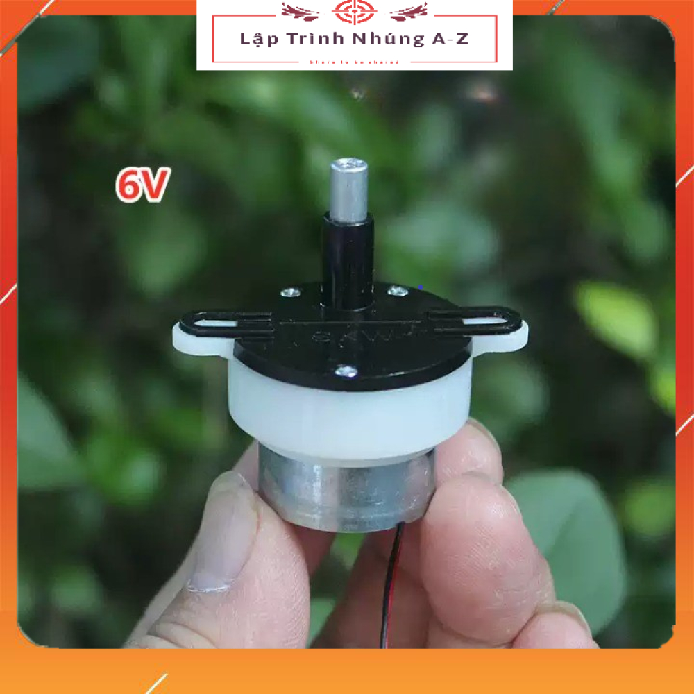 [Lập Trình Nhúng A-Z][G197] Động Cơ DC Giảm Tốc 300W Chạy Tiến Lùi Tốc Độ Chậm 3V - 9V (1.3 - 4 Vòng/Phút)
